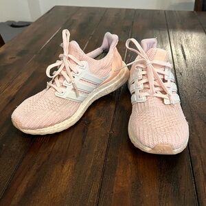 Adidas Light Pink Ultra Boost Sneakers Tennis Shoes